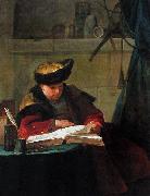 Jean Simeon Chardin dit Le Souffleur painting